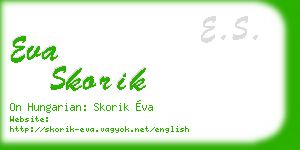 eva skorik business card